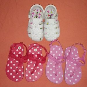 3 pairs of size 5 shoes.